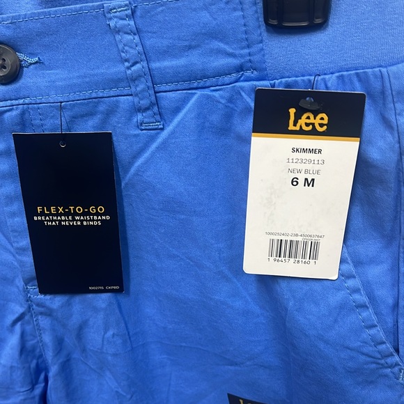 Women’s Lee Flex To Go Skimmer Pants New Blue Size 6 NWT - Picture 5 of 7